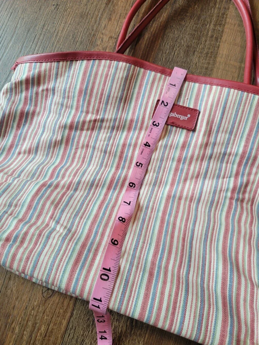 Vintage Lonaberger Market Stripe 4 Piece Set - Totes, Cosmetic Bag, Water Bottle